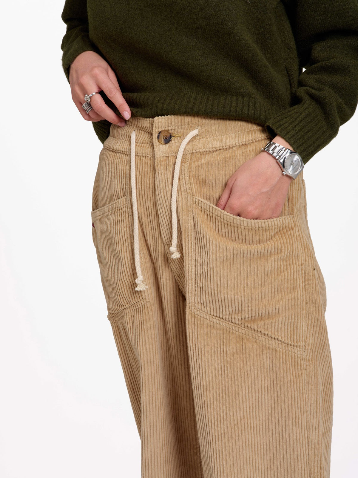 LORY Loose Corduroy Baggy Trousers