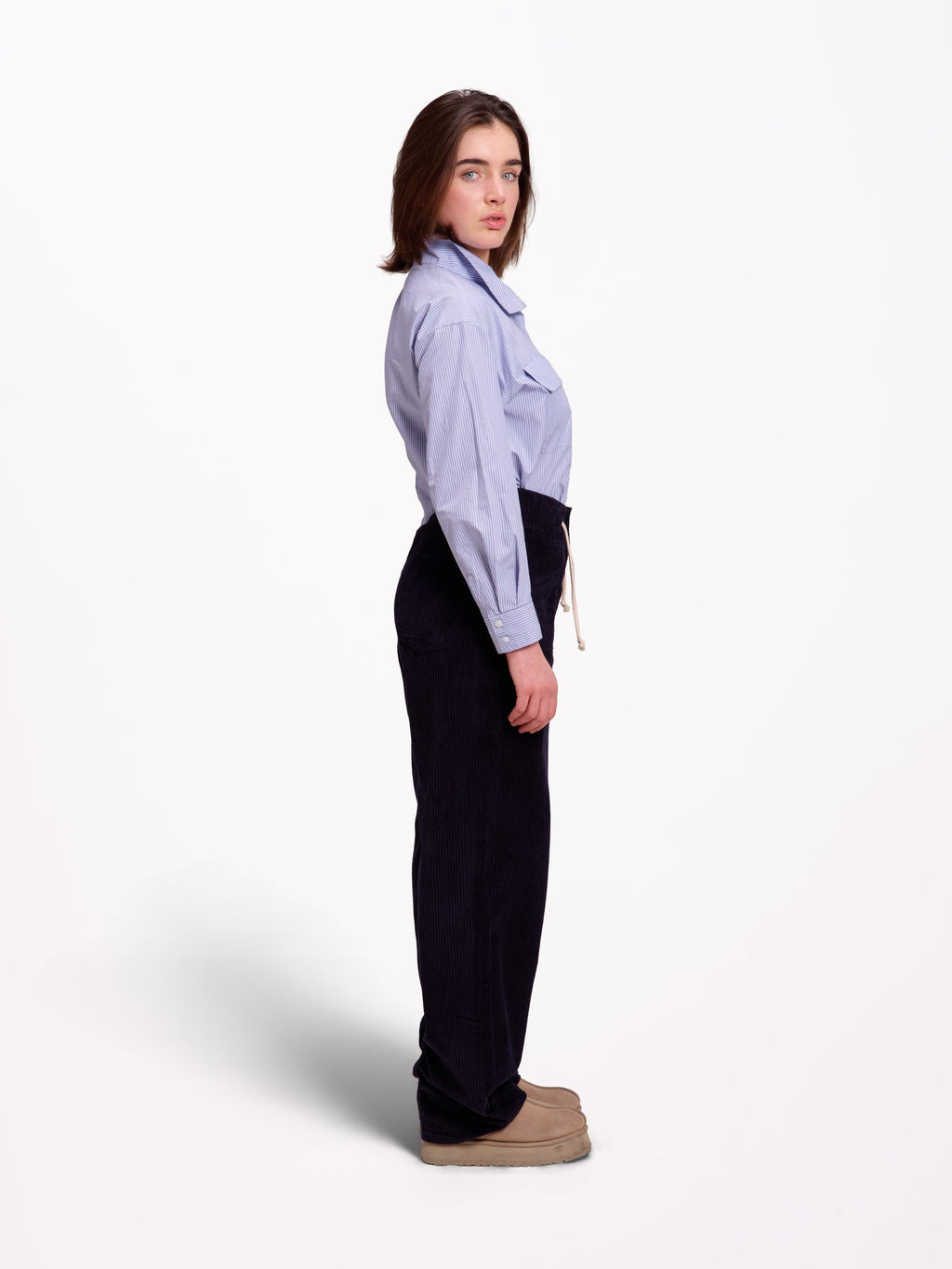Pantalon baggy ample velours côtelé LORY