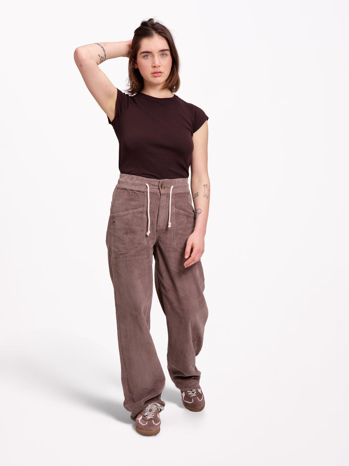 LORY Loose Corduroy Baggy Trousers