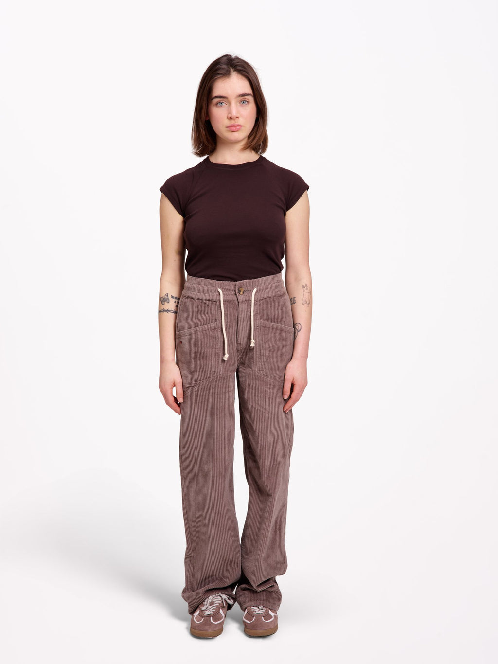 Pantalon baggy ample velours côtelé LORY