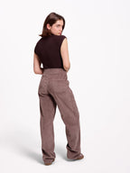 Pantalon baggy ample velours côtelé LORY