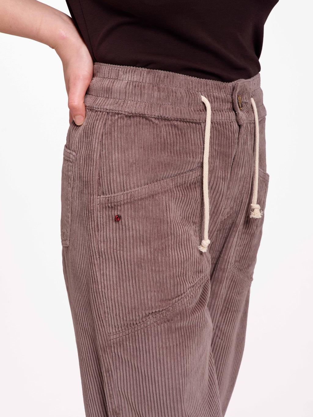 Pantalon baggy ample velours côtelé LORY