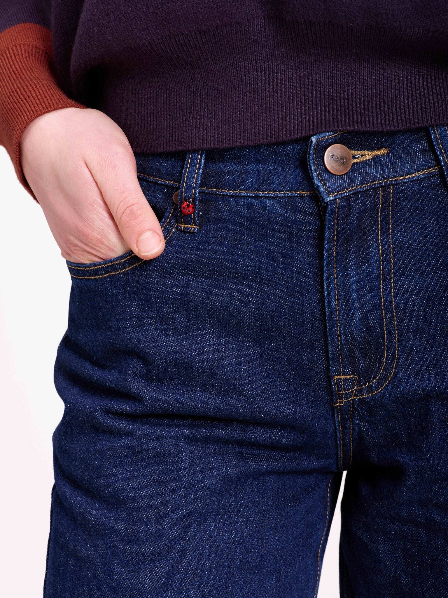 Baggy LENA indigo cotton jeans
