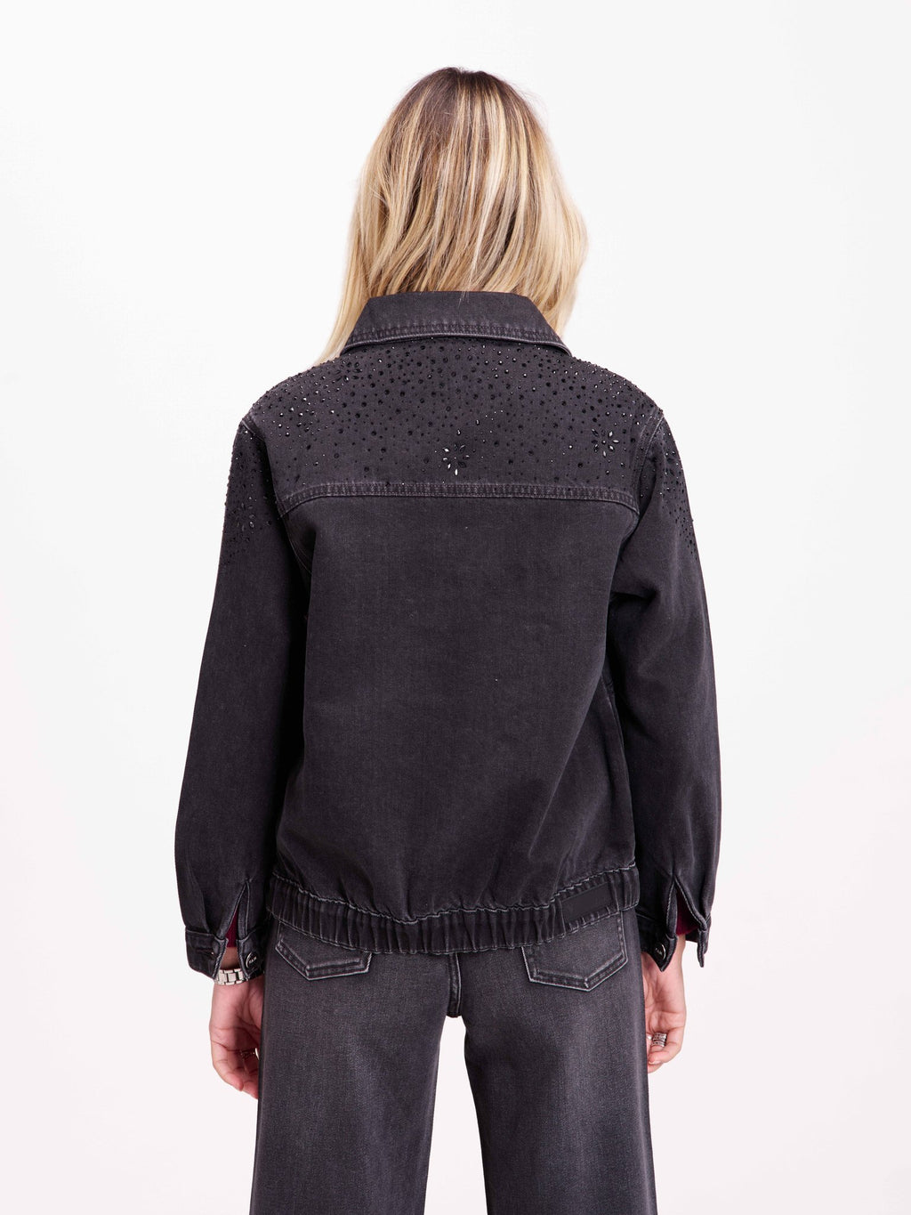 Veste en jean VANNY STRASS