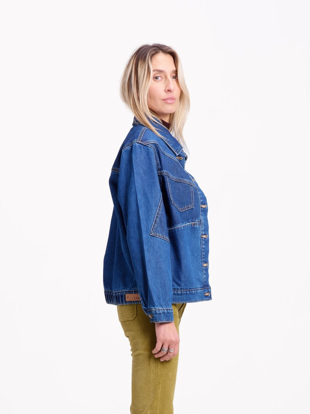 Veste en jean VANNY PATCHWORK