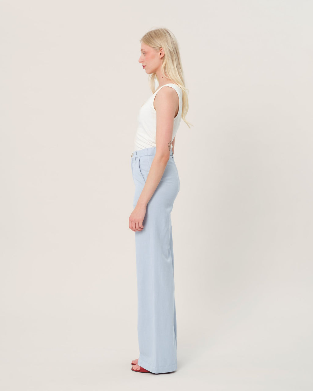 Pantalon évasé avec poches italiennes FRANCINE