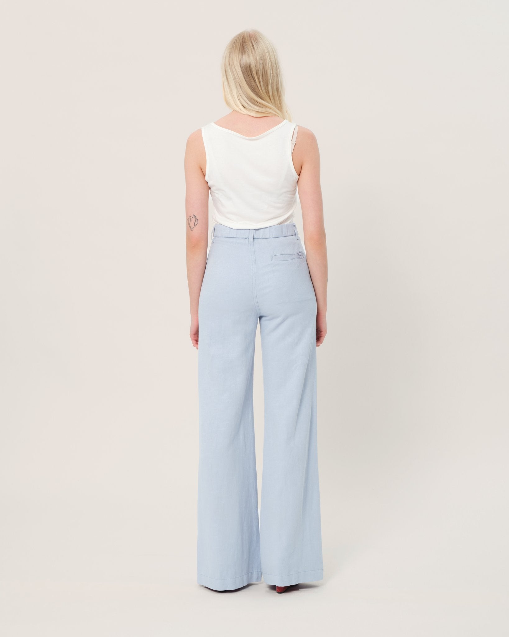 Pantalon évasé avec poches italiennes FRANCINE