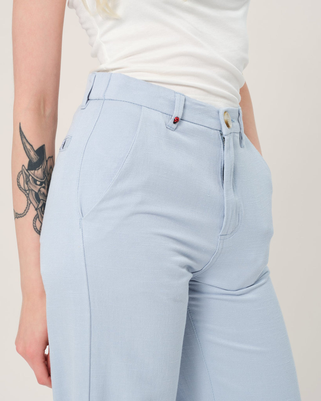 Pantalon évasé avec poches italiennes FRANCINE