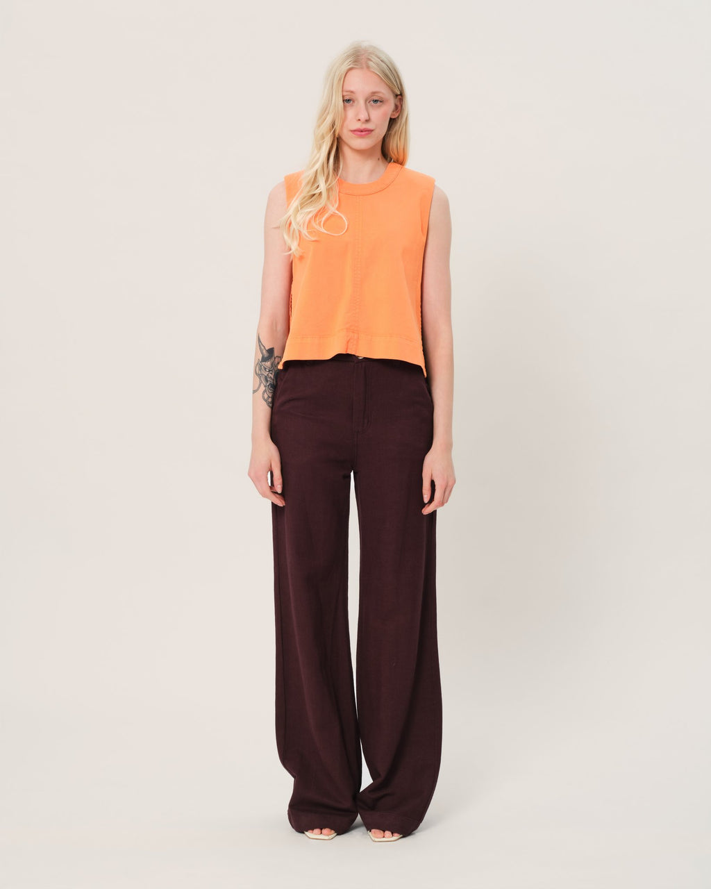 Pantalon évasé avec poches italiennes FRANCINE