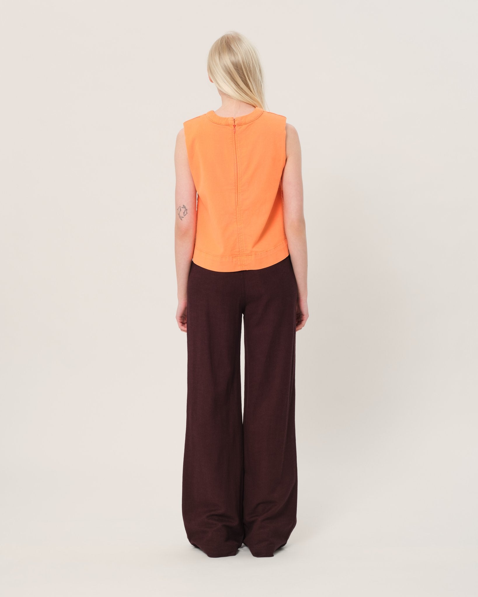 Pantalon évasé avec poches italiennes FRANCINE