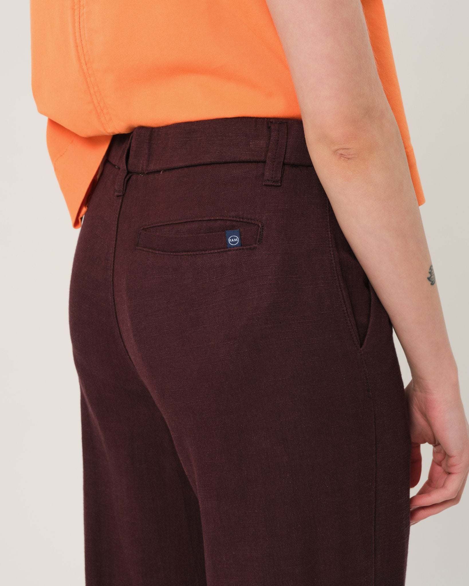 Pantalon évasé avec poches italiennes FRANCINE