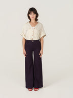 Pantalon évasé avec poches italiennes FRANCINE