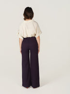 Pantalon évasé avec poches italiennes FRANCINE