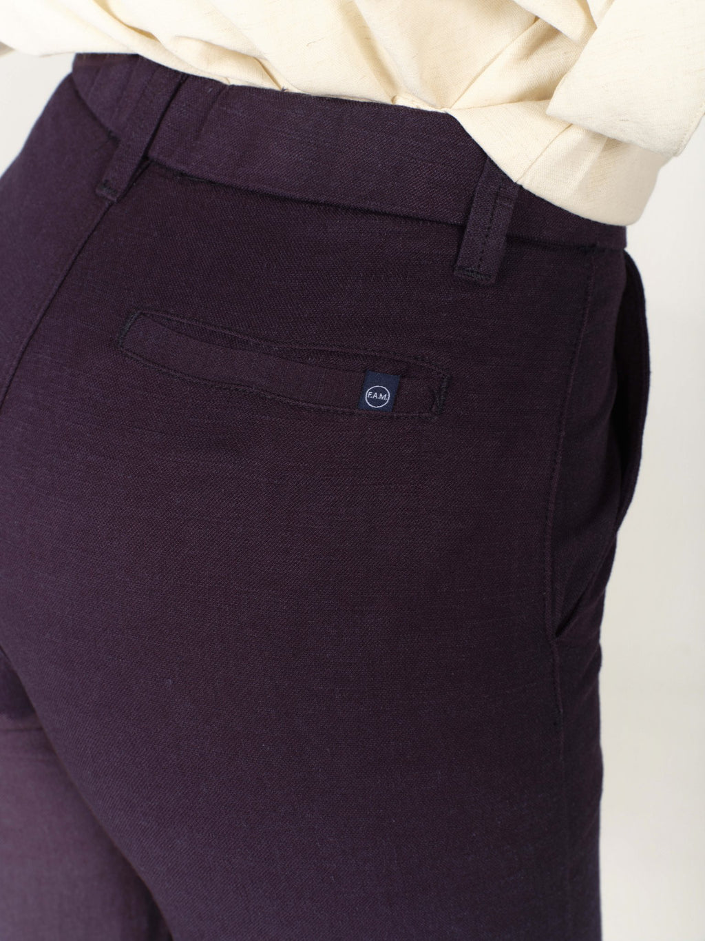 Pantalon évasé avec poches italiennes FRANCINE