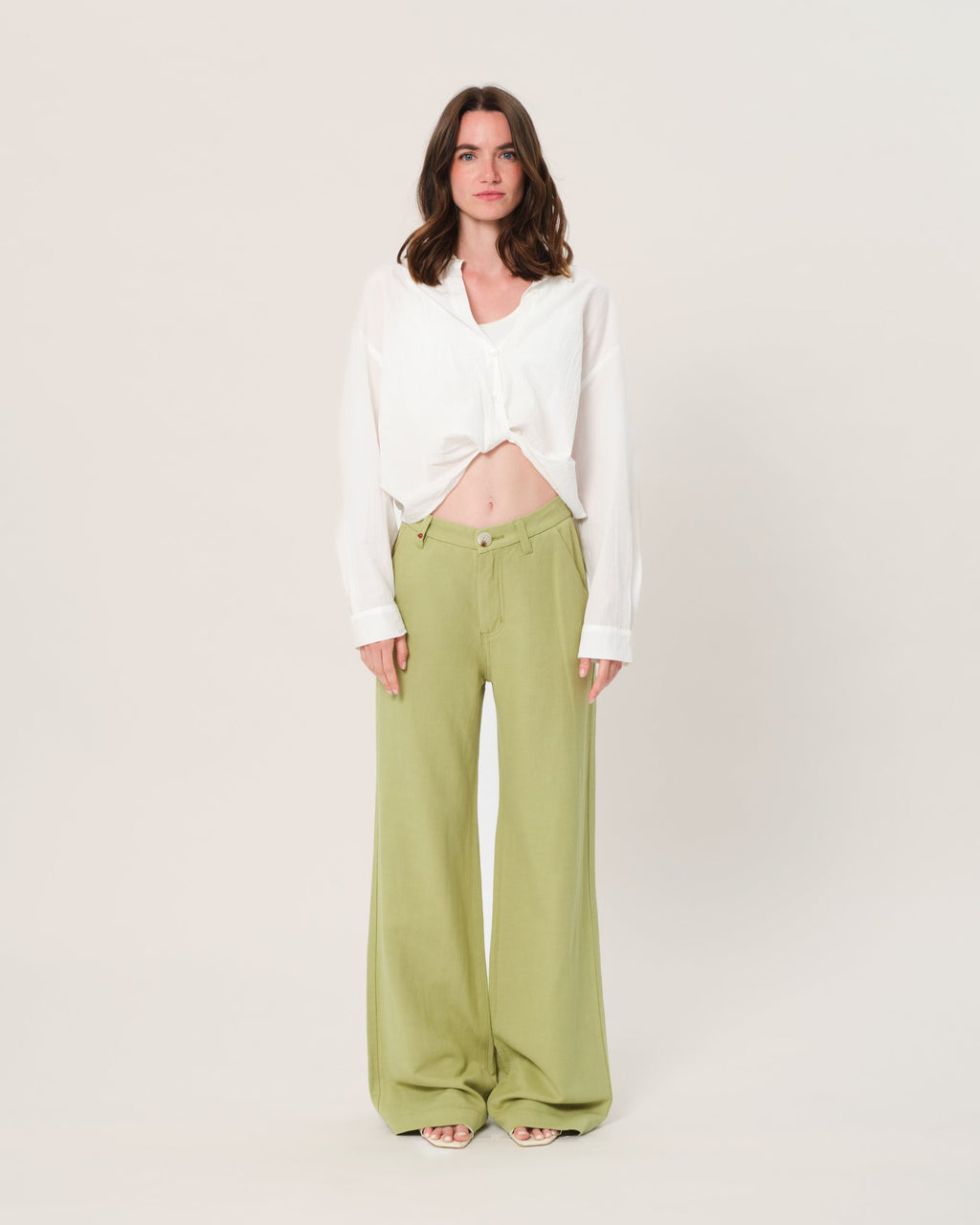 Pantalon évasé avec poches italiennes FRANCINE