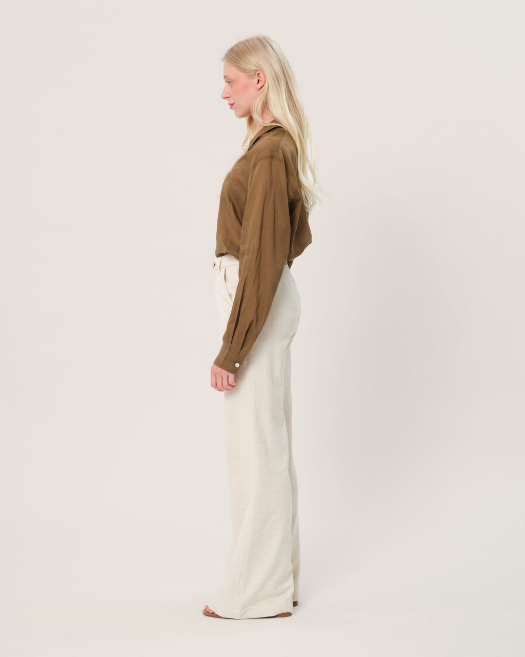Pantalon évasé avec poches italiennes FRANCINE