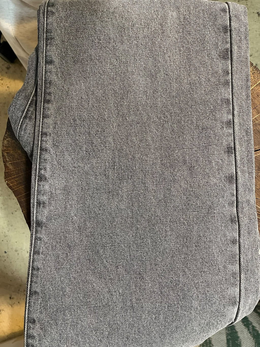 Jean large taille haute FLEURE GREY M - Seconde vie