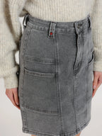AGNES denim skirt with side pockets