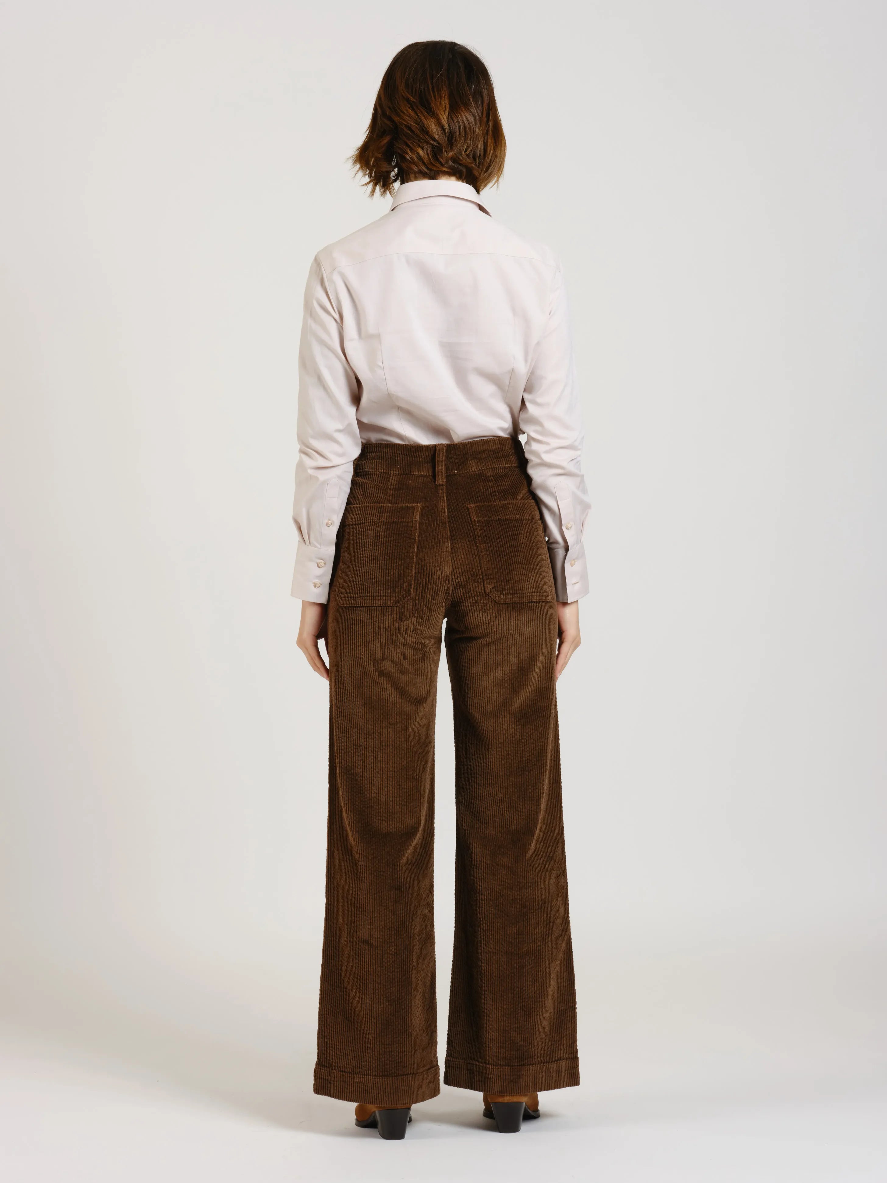 Pantalon flare en velours FAUSTINE