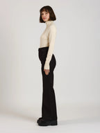 Jean évasé taille haute FAUVE