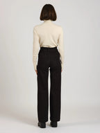 Jean évasé taille haute FAUVE