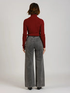 FLOWER high-waisted wide-leg jeans
