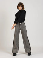 Jean large taille haute FLEURE GANSE