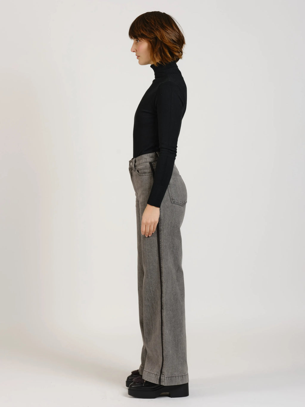 Jean large taille haute FLEURE GANSE