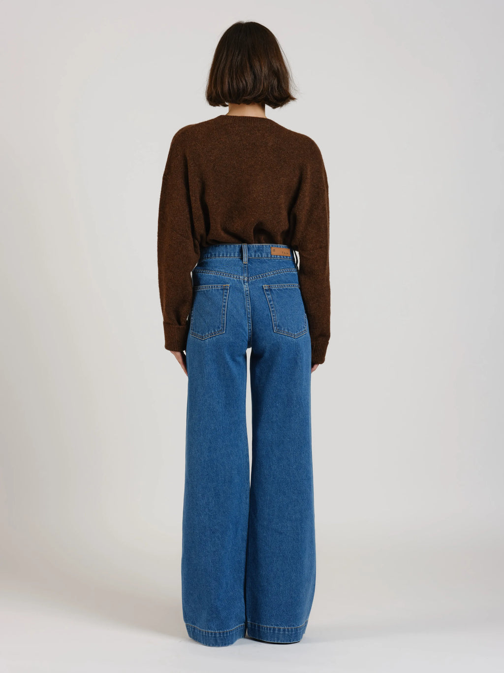 Jean large taille haute FLEURE GANSE