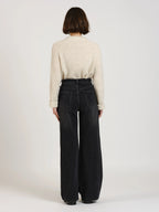FLORA high-waisted wide-leg jeans
