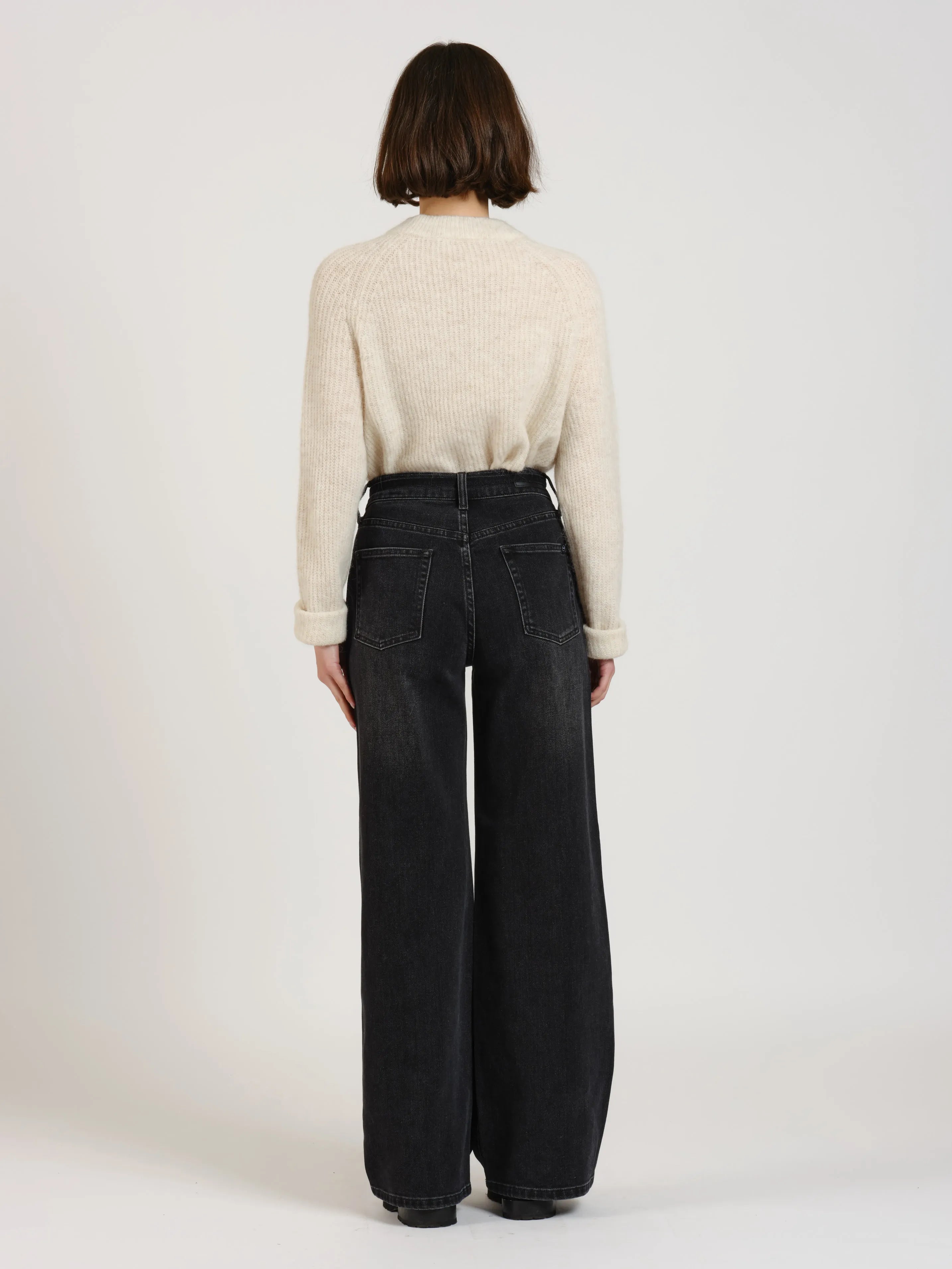 Jean large taille haute FLORA