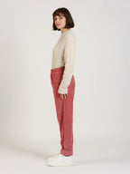 Comfortable pink corduroy mom pants FRANCE
