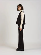 IZA slightly flared crop top