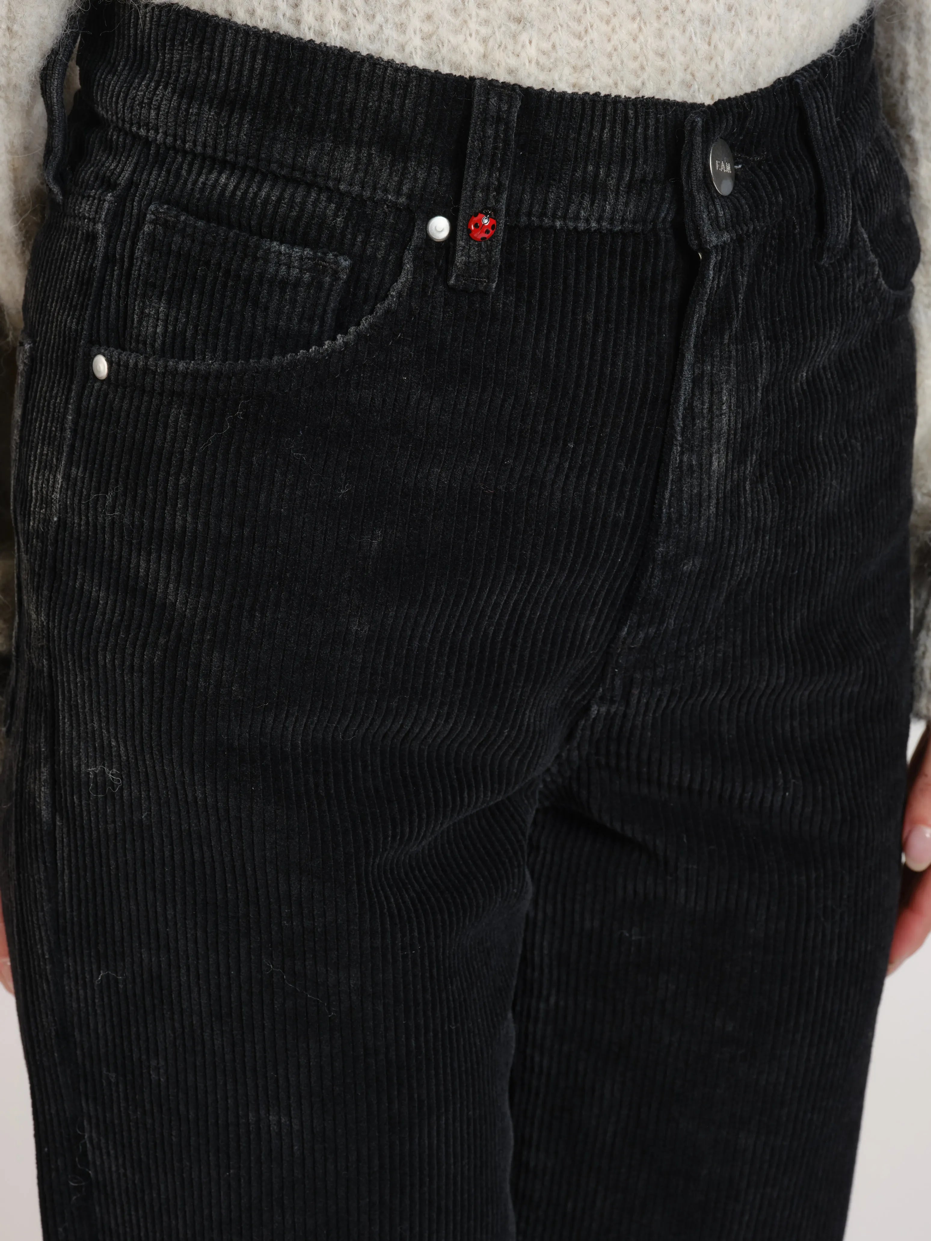 Pantalon straight en velours POLA LONG