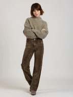 Pantalon straight en velours POLA