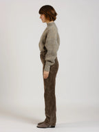 Pantalon straight en velours POLA