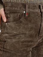 Pantalon straight en velours POLA