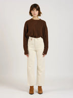 Jeans straight avec broderie POLA
