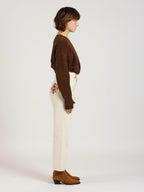 Jeans straight avec broderie POLA