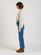 Jeans straight avec broderie POLA