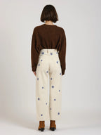 Jeans straight avec broderie POLA