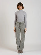 Pantalon straight en velours POLA