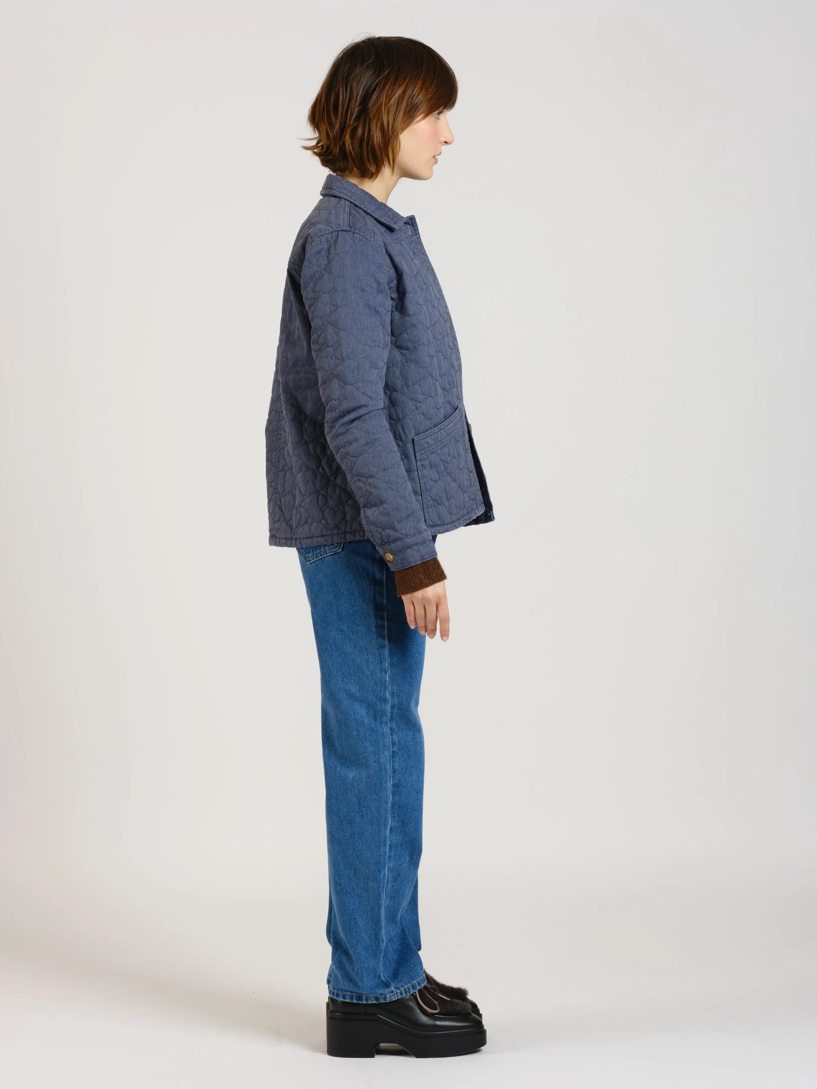 VIVIAN denim jacket with padding
