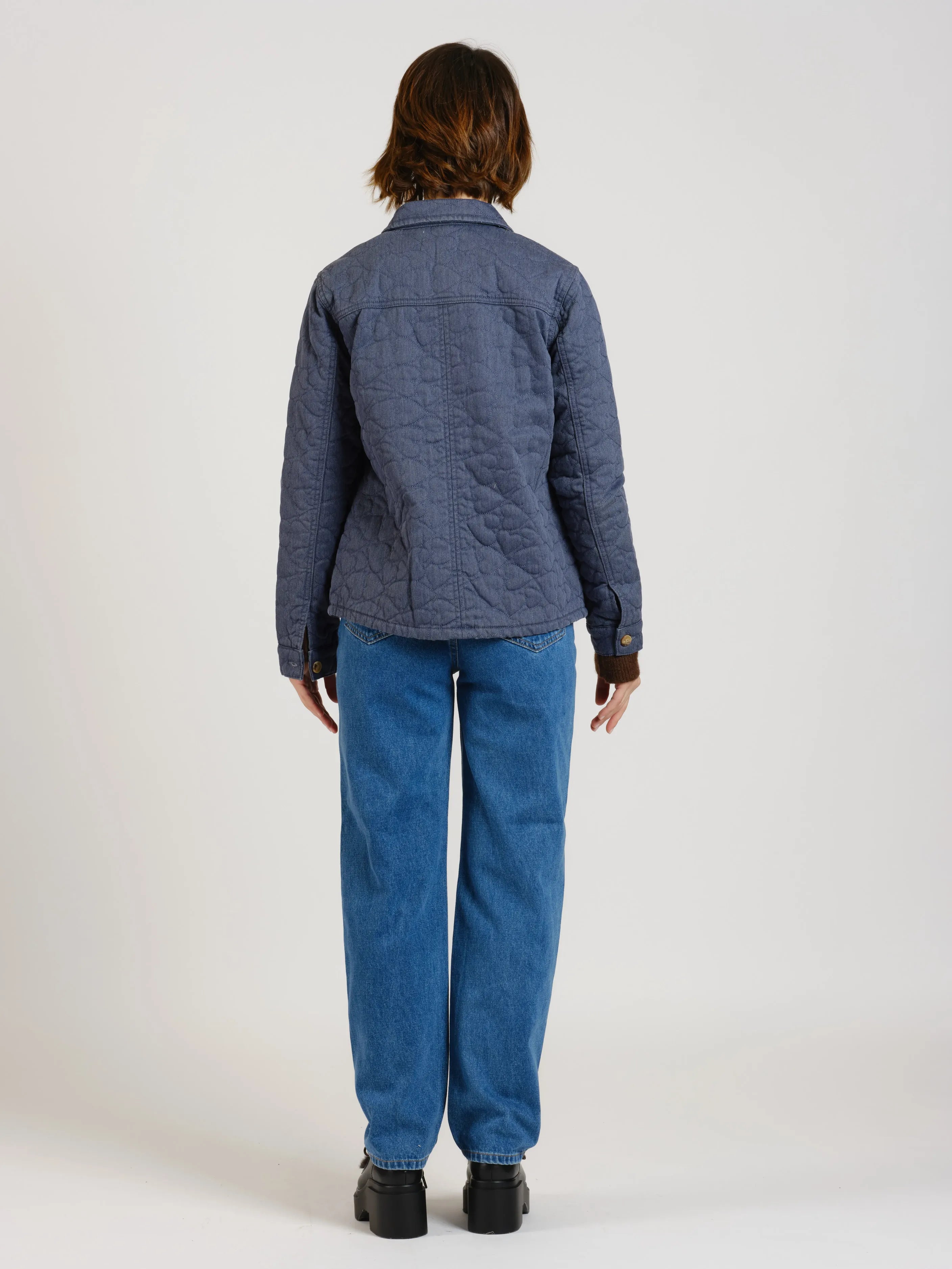 VIVIAN denim jacket with padding