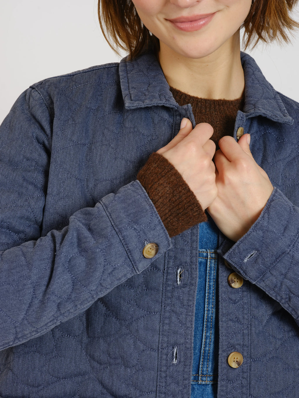 Veste en jeans avec padding VIVIAN