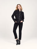 Veste noire VIVIAN femme, BLACK, taille XS, porté par Priscilla (1m76) (FAM PARIS) – photo 1