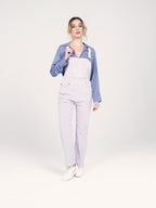 Salopette en velours DESIRE femme, FLAX GREY, taille XS, porté par Priscilla (1m76) – photo 2