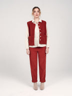 Veste sans manches VITA brick femme, BRICK, taille XS, porté par Priscilla (1m76) – photo 2