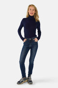 Jean skinny taille haute bleu JO femme, BLUE JEANS, taille 26, porté par Jessica (1m75) – photo 2