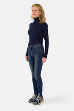 Jean skinny taille haute bleu JO femme, BLUE JEANS, taille 26, porté par Jessica (1m75) – photo 4